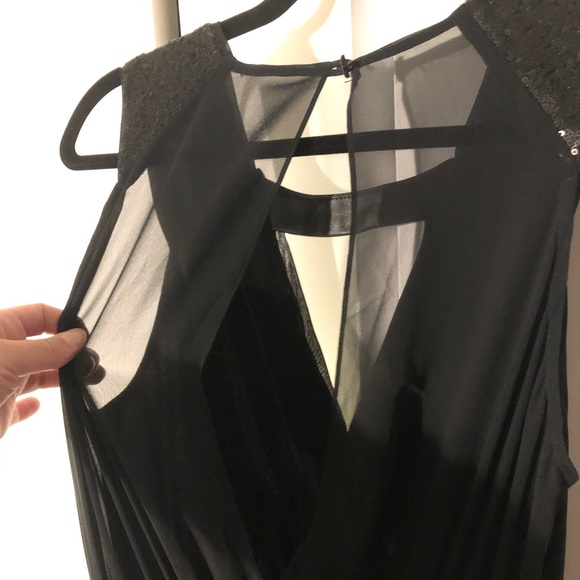 BCBG Black Floor Length Dress - Picture 5 of 11